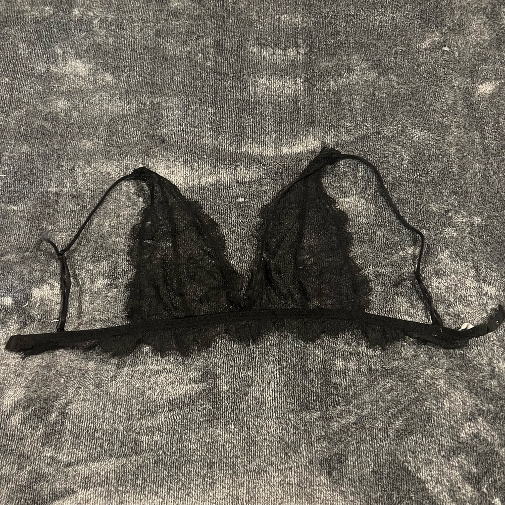 XS Anine Bing black lace bralette 🖤